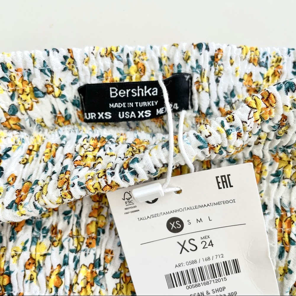 BERSHKA Floral Mini Skirt (Set) - Picture 4 of 4